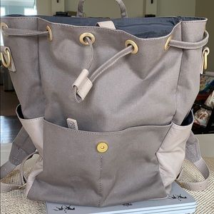 Leader Bag Co. Learher & Canvas Diaper Bag